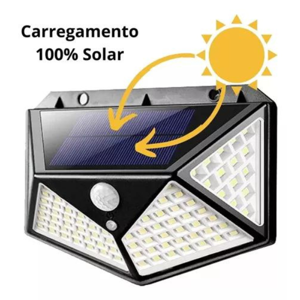 Luminária Solar De Led Para Parede