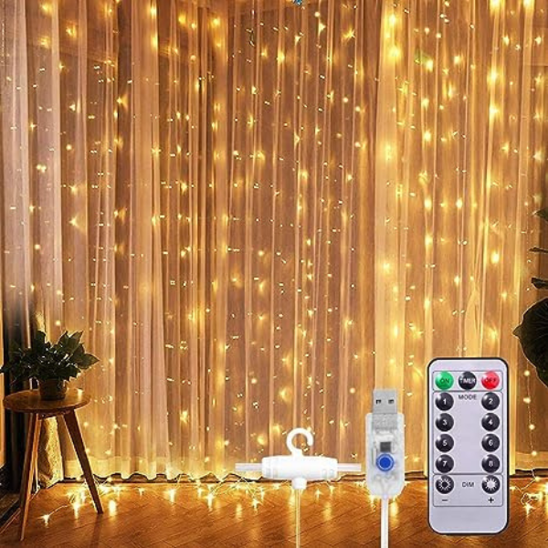 Cortina de Led Decoração com Controle