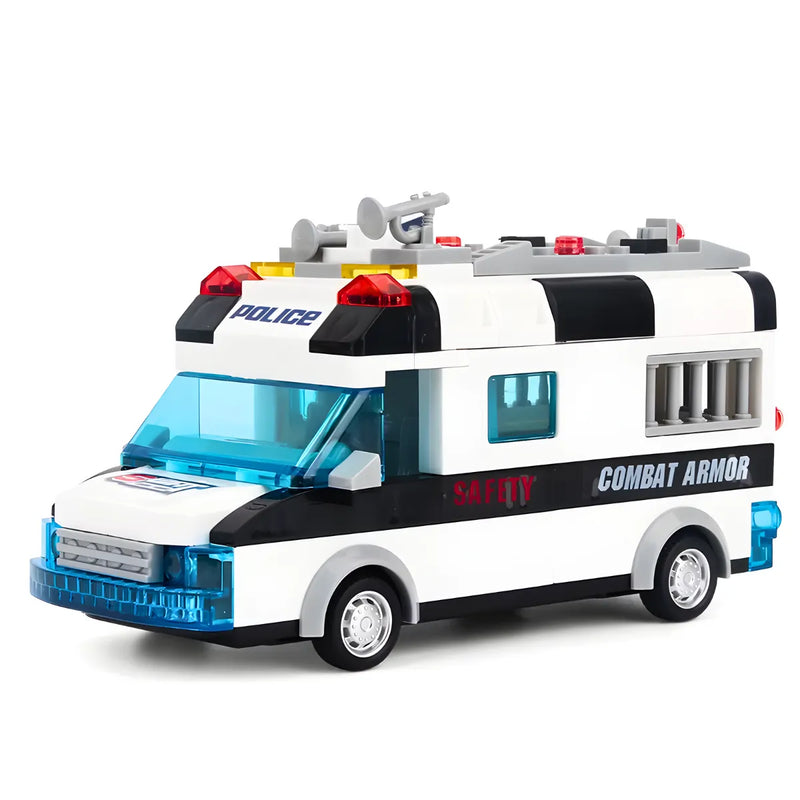 Carro De Policia Lego Com Luz E Som