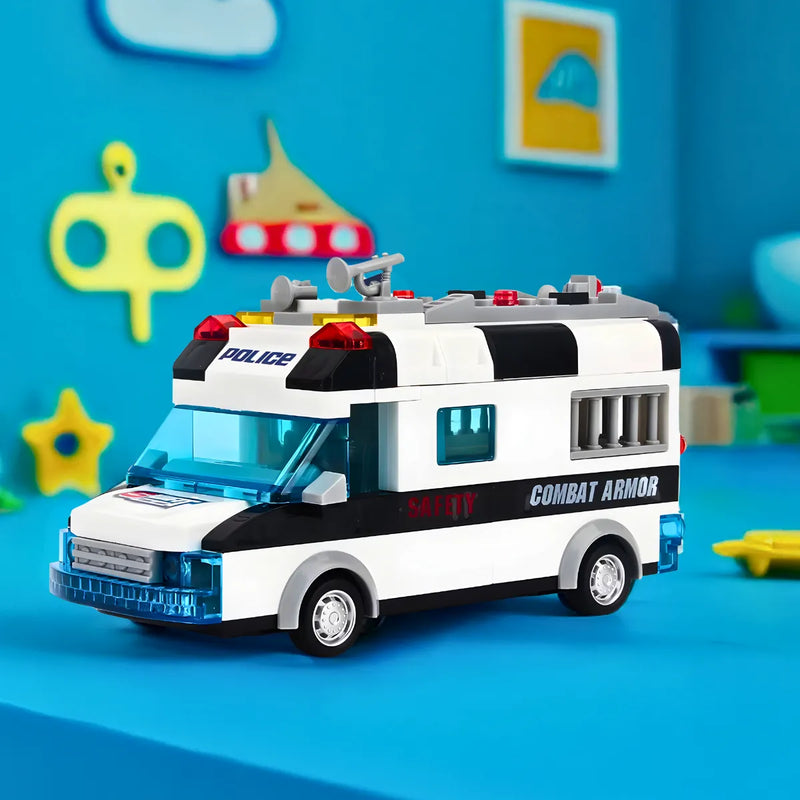 Carro De Policia Lego Com Luz E Som