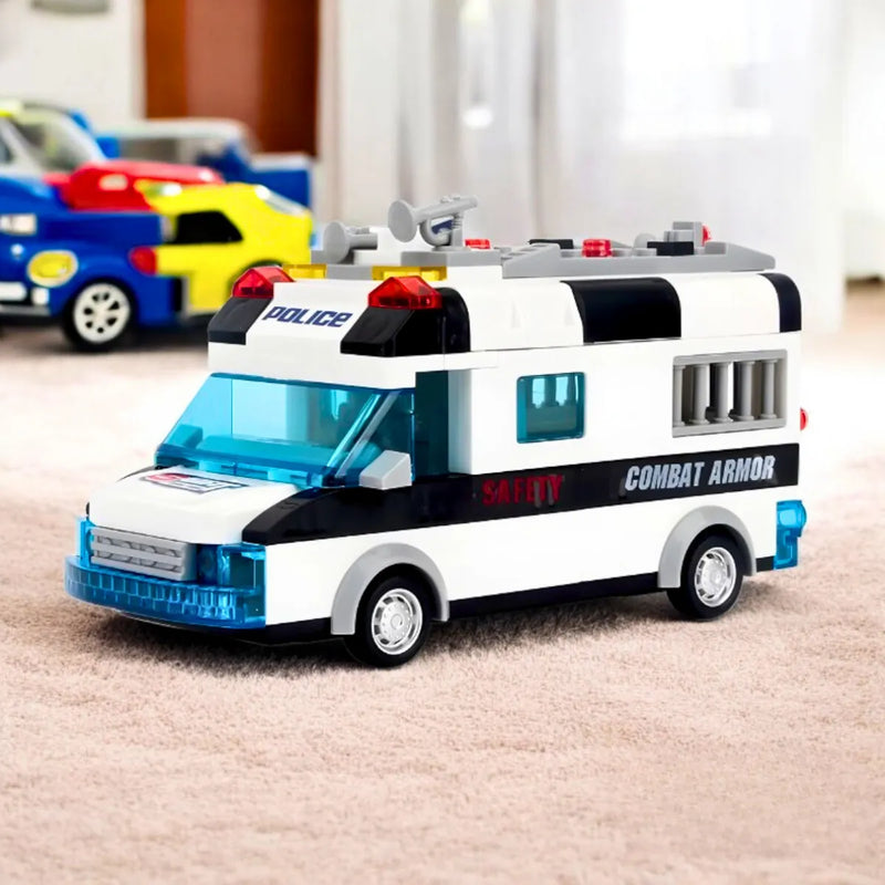 Carro De Policia Lego Com Luz E Som