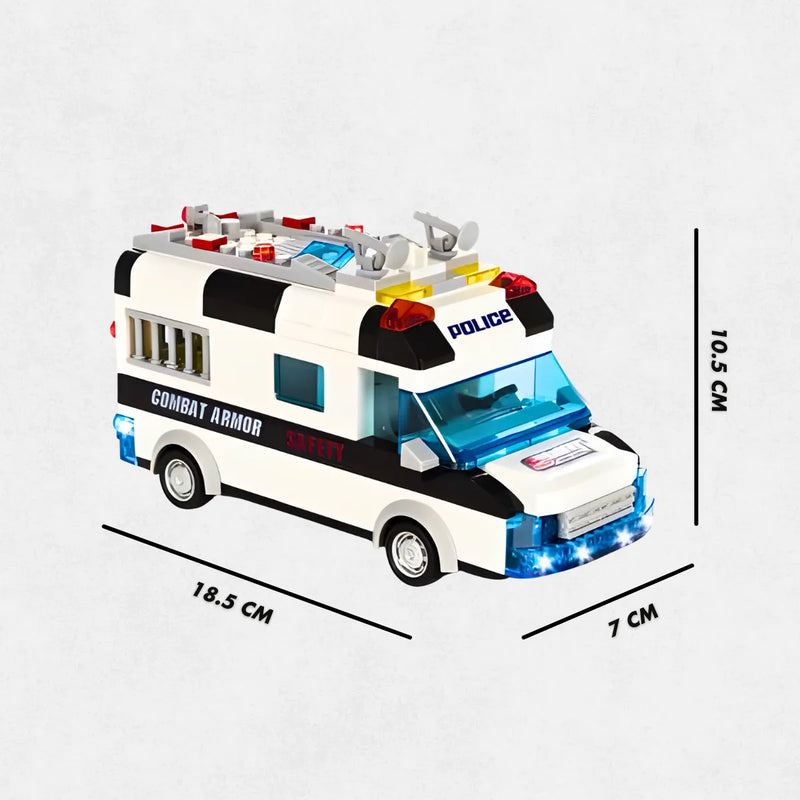 Carro De Policia Lego Com Luz E Som